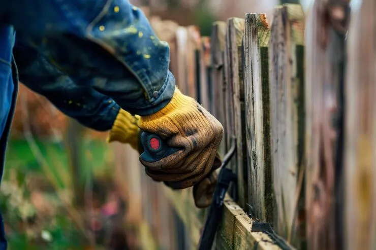 Fence repair in Grand Rapids MI — post replacement and panel repair