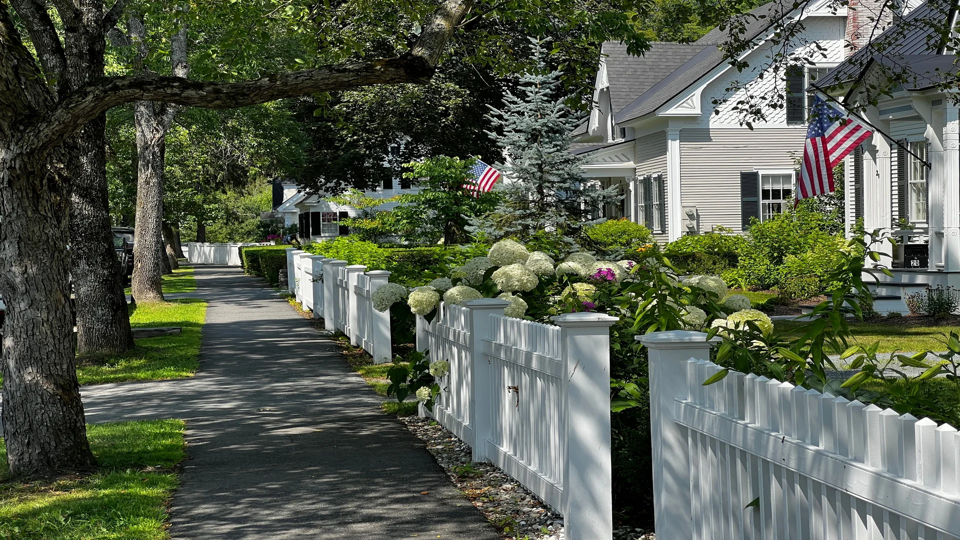 Vinyl fence installation in Grand Rapids MI — white PVC privacy fence